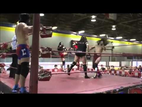 PWA Wrestling:  Brian Kendrick/Paul London vs Moonwalk Thrillers Jody D'Milo/Courtney Rush