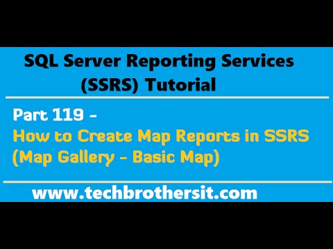 SSRS Tutorial Part 119 - How to Create Map Reports in SSRS (Map Gallery - Basic Map)