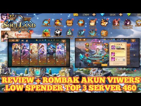 REVIEW + ROMBAK SEDIKIT AKUN VIWERS (BISCO) LOW SPENDER RANK 3 SERVER 460|Soul Land Reloaded