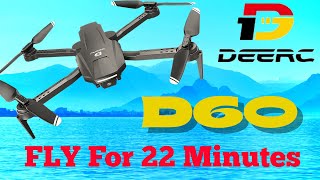 DEERC D60, 40% Off Right Now With Discounts Below! The Longest Flying Budget Drone! #deercd60 #d60