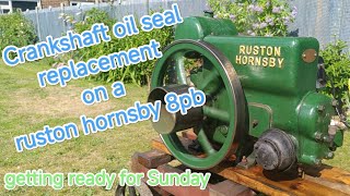 Ruston hornsby 8pb main crank seal replacement
