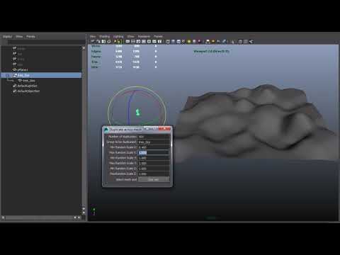 Duplicate Across Mesh Python Script