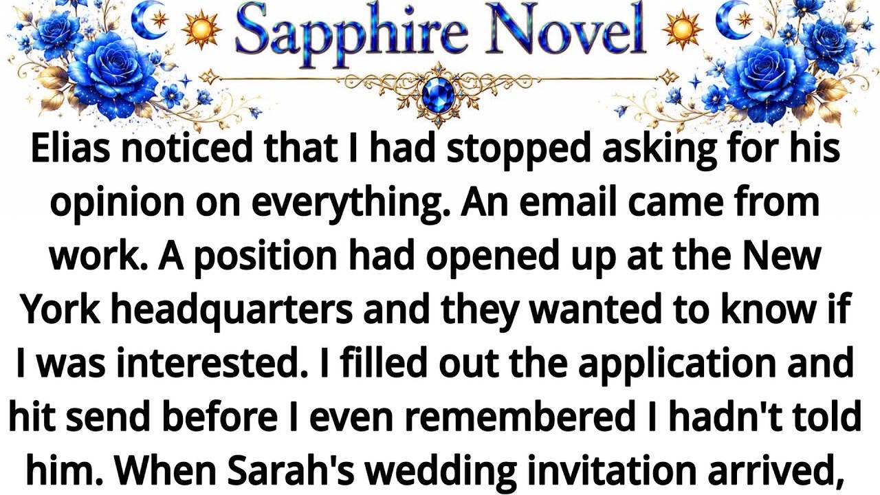 Elias noticed that I had stopped asking for his opinion on everything. An email came from work. A po
