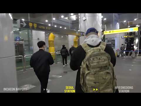 Como faço para chegar à estação Myeongdong saindo do aeroporto de Incheon?