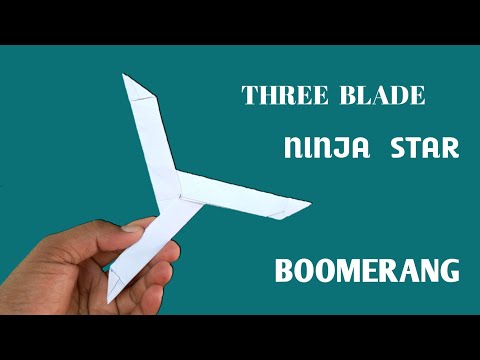 Triple Blade Ninja Star Boomerang - Easy and Come Back | Amazing Tri-Star Ninja Boomerang
