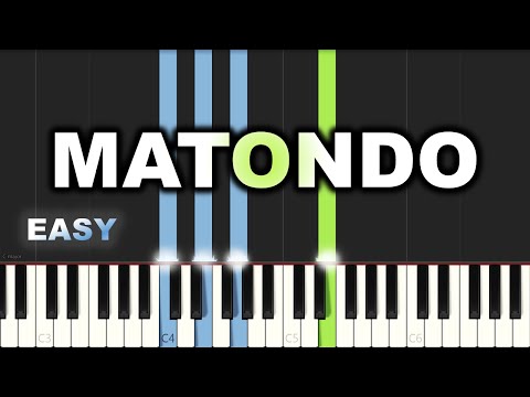 Matondo - Frank Mulaja | EASY PIANO TUTORIAL BY Extreme Midi