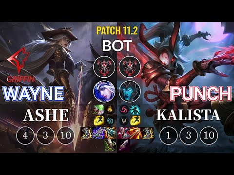 GRF Wayne Ashe vs Punch Kalista Bot - KR Patch 11.2