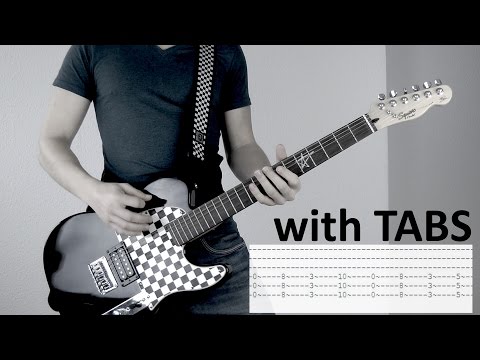 Three Days Grace - Fallen Angel Guitar Cover w/Tabs on screen