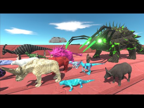 Escape from SUPER ANKYLOSAURUS ALIEN - Escape from Monster - Animal Revolt Battle Simulator