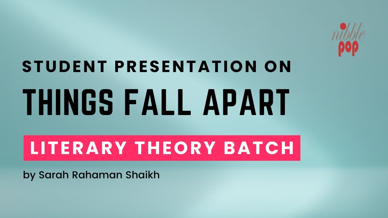Student Presentation on Things Fall Apart by Sarah Rahaman Shaikh 🎭 #monamimukherjee