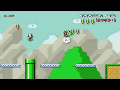 Donut Secret 2 (SNES) by Nasetto BG - Super Mario Maker - No Commentary 1br