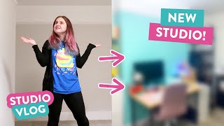 Decorating & moving in to my NEW studio | STUDIO & MOVING VLOG 034