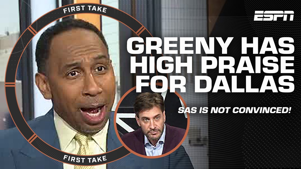 HOW 'BOUT THEM COWBOYS!? 🤠 Greeny WALKS ON SET to dispute Stephen A.'s skepticism | First Take