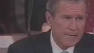 George Bush singing "Sunday Bloody Sunday"