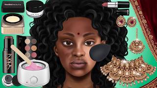 메이크업 ASMR 노숙자에게 신부 전통 화장 해주기 | 오래된 치석 제거 | Bridal makeup for the homeless