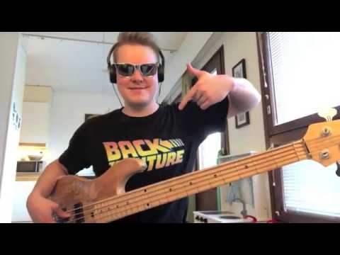 The Yellowjackets Goin' Home Solo Riku Bass Cover(Octave up sound)
