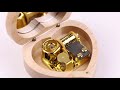 Sinzyo  love me tender Maple heart-shaped music box