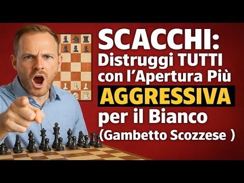 SCACCHI: Distruggi TUTTI con l'Apertura Più AGGRESSIVA per il Bianco! (Gambetto Scozzese)