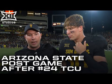 Coach Kenny Dillingham & Sam Leavitt Post-Game Interview after Defeating #24 TCU