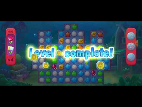 Level 6173 won#Unlocking New Level 6171 6172 6173 #fishdom #playrix  #Pretty Aqua Fishdom