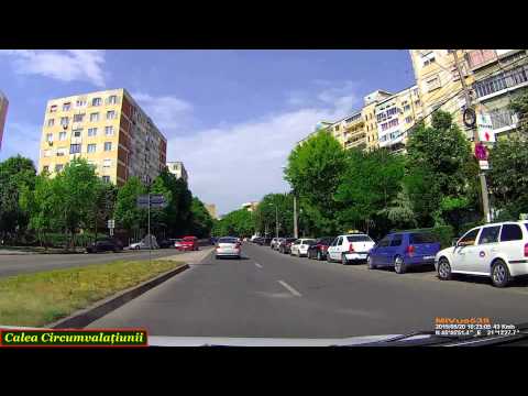 Driving in Timişoara: Str. Martir Conciatu (Lipovei district) - Solventul. (Timelapse 2x)