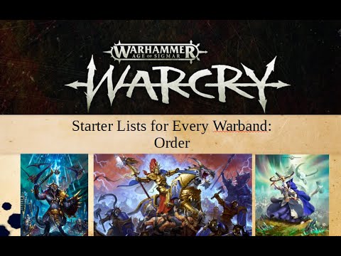 Starter Lists for Every Warcry Faction - Order