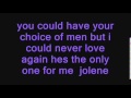 celia pavey -Jolene with lyrics 
