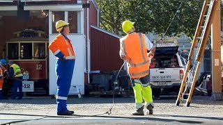 preview picture of video 'Overhead Installation Work Begins On Wanganui's TramLine'