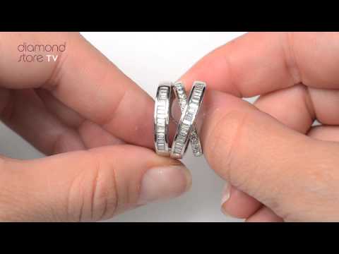 E4326 - Fancy Ring 0.85CT Diamond 9K White Gold