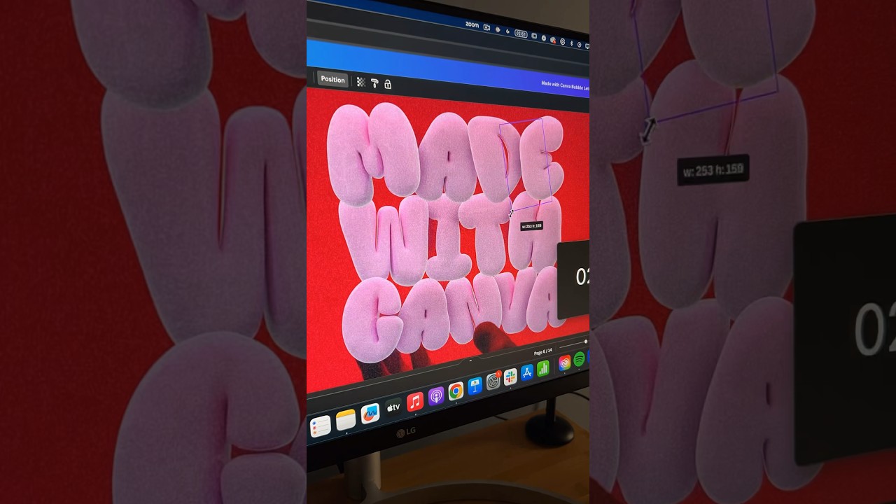 Bubble Type Design in Canva
