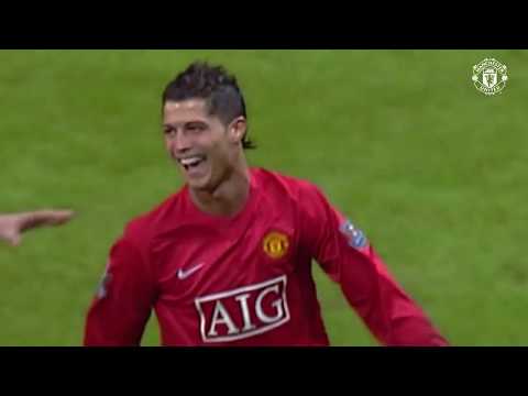 Cristiano Ronaldo's First hat trick for Manchester United