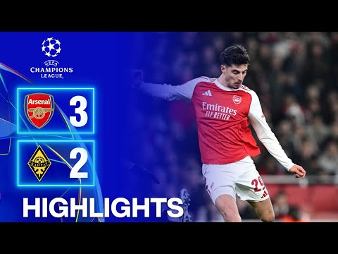 Arsenal vs Kairat Almaty 3-2 HIGHLIGHTS | UEFA Champions League 2026