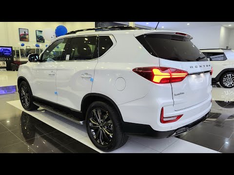Wow! 2024 SsangYong Rexton Full SUV 7seats white Color | Interior & Exterior Detail