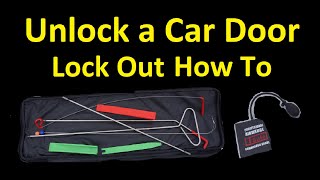 HOW TO UNLOCK A CAR DOOR ~ USE A LOCKOUT KIT ACCESS TOOL ~ RETRIEVE KEYS ~ BREAK INTO A CAR