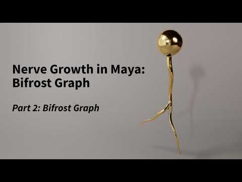 Growing Nerve cell in Maya using Bifrost Graph - part 2 of 3