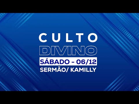 "UM LIVRO ESQUECIDO" | CULTO DIVINO SÁB 06/12 | SERMÃO: IR. KAMILLY.