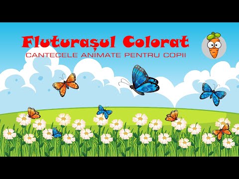 Fluturasul Colorat | Cantece pentru Copii | Desene Animate
