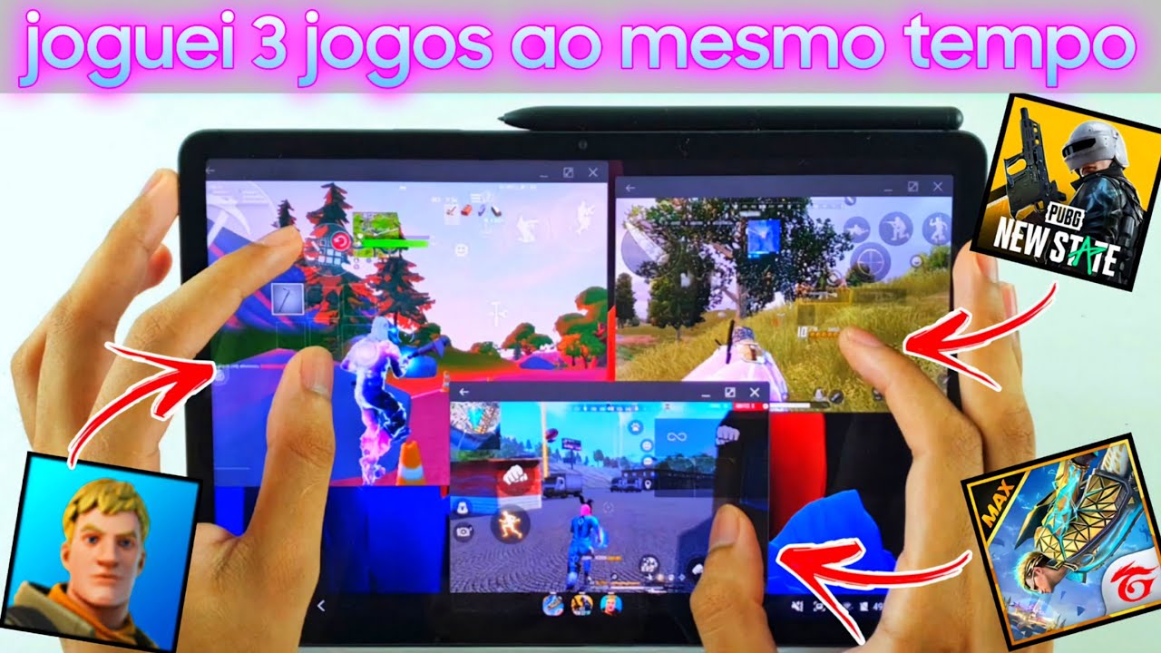 Playing  FORTNITE   PUBG   FREE FIRE   at the same time