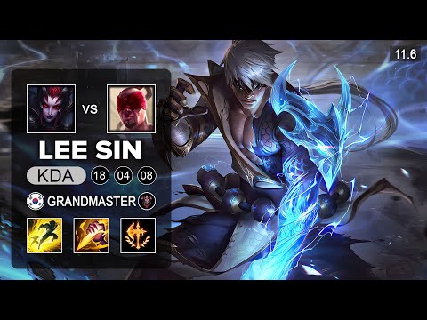 Pyosik Lee Sin Jungle vs Elise - KR Grandmaster Patch 11.6