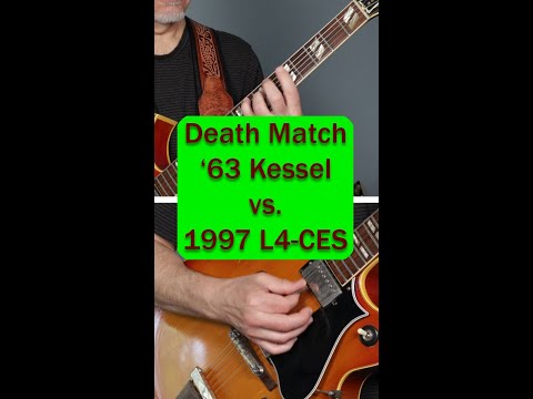 Death Match, '63 Gibson Barney Kessel vs. 1997 Gibson L4CES, which is your fave? Please comment!