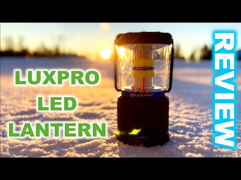 BEST POWER OUTAGE LED LIGHT!! LUXPRO LP 1512 LANTERN - REVIEW!!