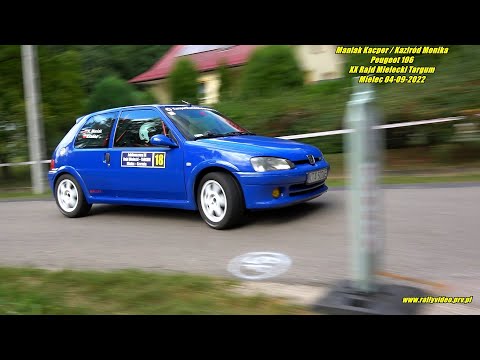 Maniak Kacper / Kaziród Monika - Peugeot 106 - XX Rajd Mielecki Targum Mielec 04-09-2022