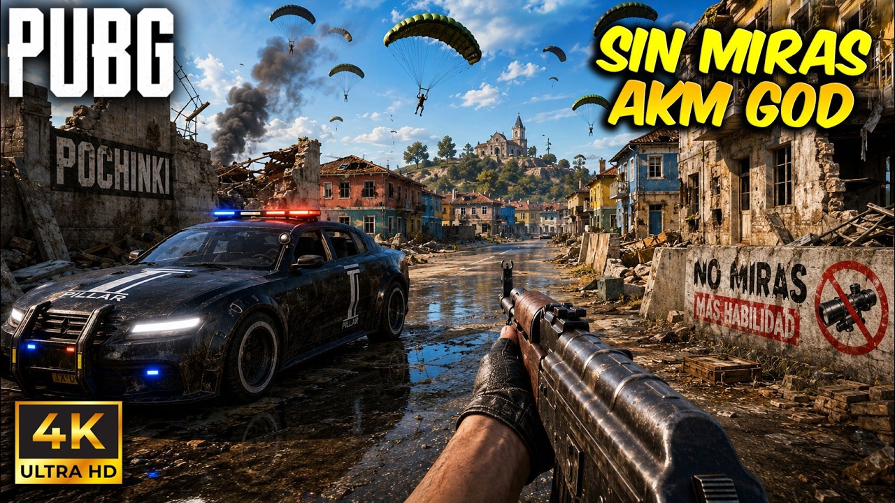 PUBG PC pero juego SIN MIRAS y con el AKM GOD 😎 El mejor BATTLE ROYALE del 2026