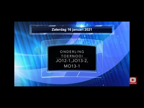 Onderlingtoernooi JO12 1, JO13 2 en MO13 1