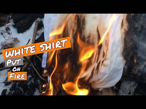 Burning clothes WHITE SHIRT (fire stuff)