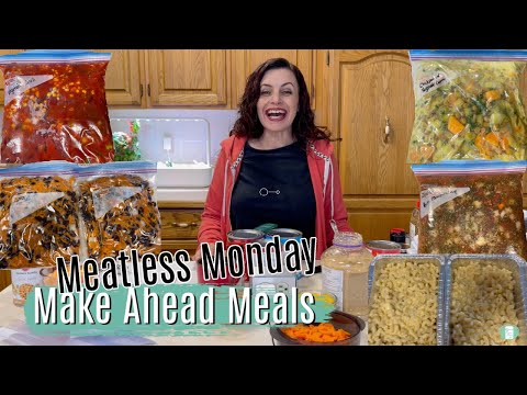 Make Ahead Meatless Monday Meals | Vegetarian Freezer Cooking