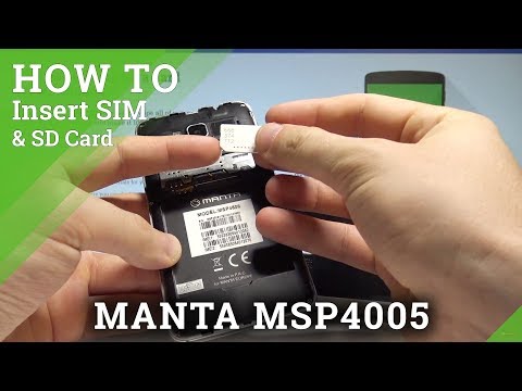 How to Insert SIM and SD in MANTA MSP4005 - Set Up SIM and Micro SD |HardReset.Info