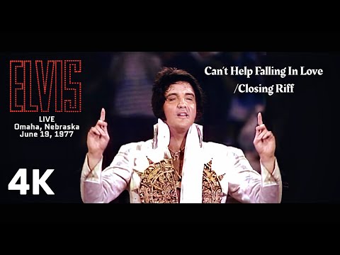 Can't Help Falling In Love | Elvis Presley (Live Music Video) 4K Remastered | June 19, 1977 Omaha NE
