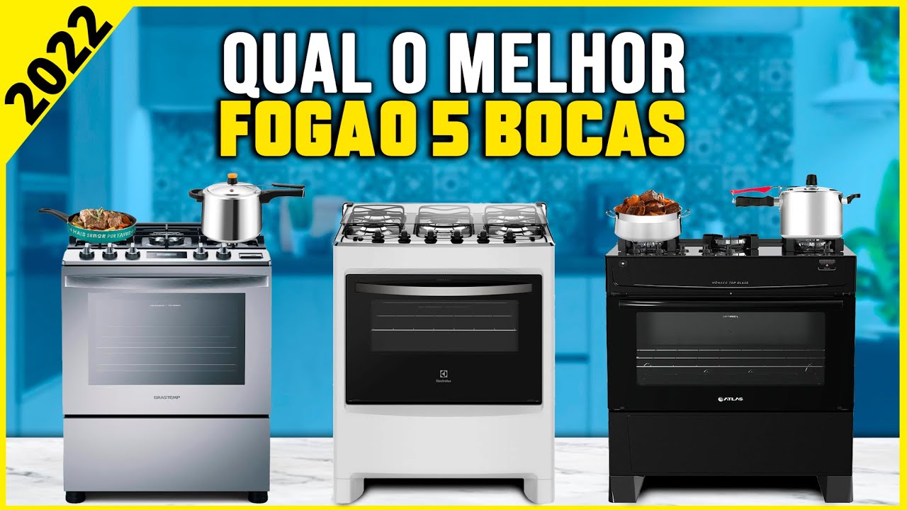 Os 5 Melhores Fogão 5 Bocas Em 2022 ! // Barato, Electrolux, Brastemp, Dako e outros.