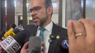 Diputado Elmer Palencia mostró su malestar por suspensión de plenaria y señala a la Junta Directiva